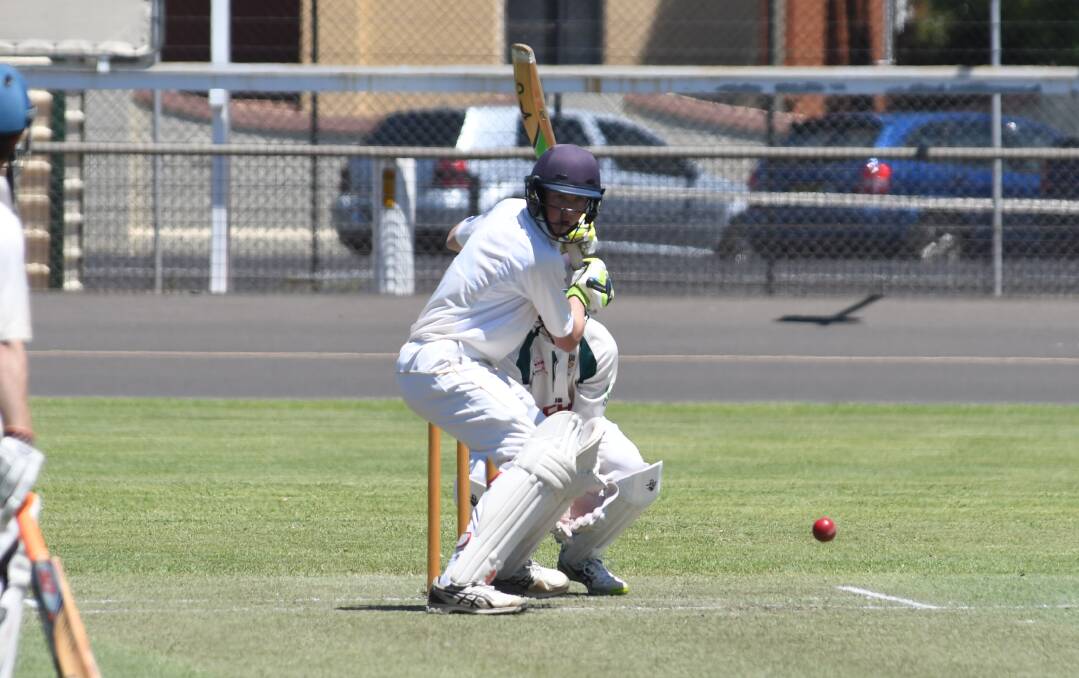 WORK: Corey McDean showed some fight with the bat and top-scored for Souths but it wasn't enough for the Hornets. Photo: AMY McINYRE