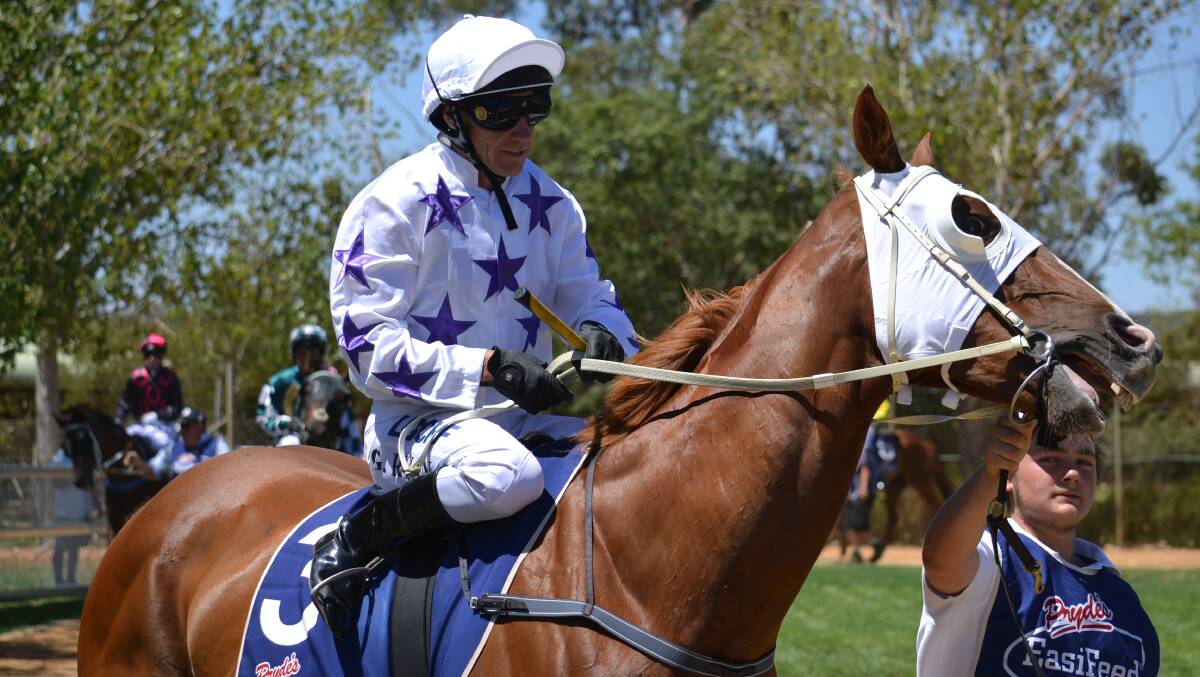 GOT ONE: Greg Ryan one of the two winners at Coonabarabran on Saturday. Photo: NICK GUTHRIE