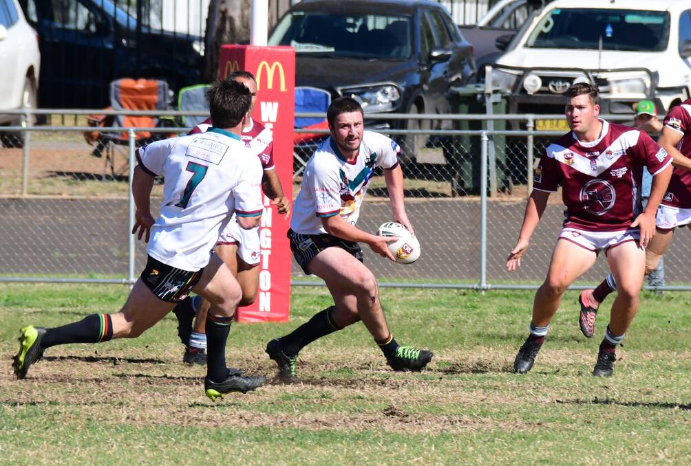 MOVING FORWARD: Jake Betts in action for Bathurst Panthers against the Wellington Cowboys in last year's Premiers Challenge. Photo: NICK GUTHRIE