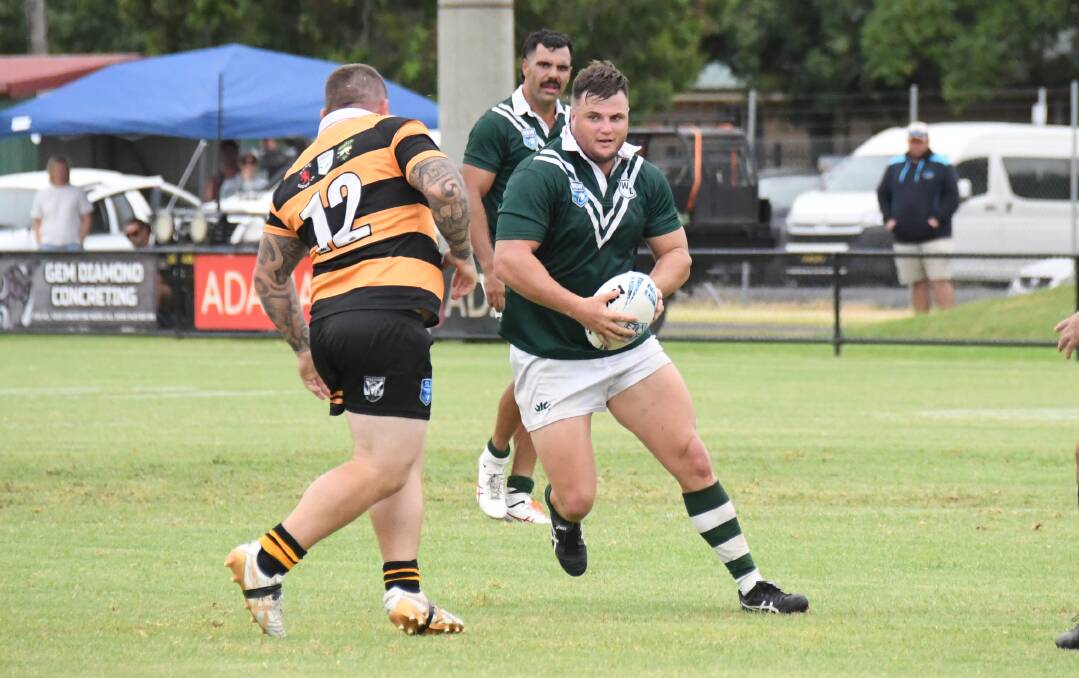 Macquarie Raiders captain-coach Jack Kavanagh in action for the Western Rams representative side earlier this month at Narromine. Picture by Nick Guthrie