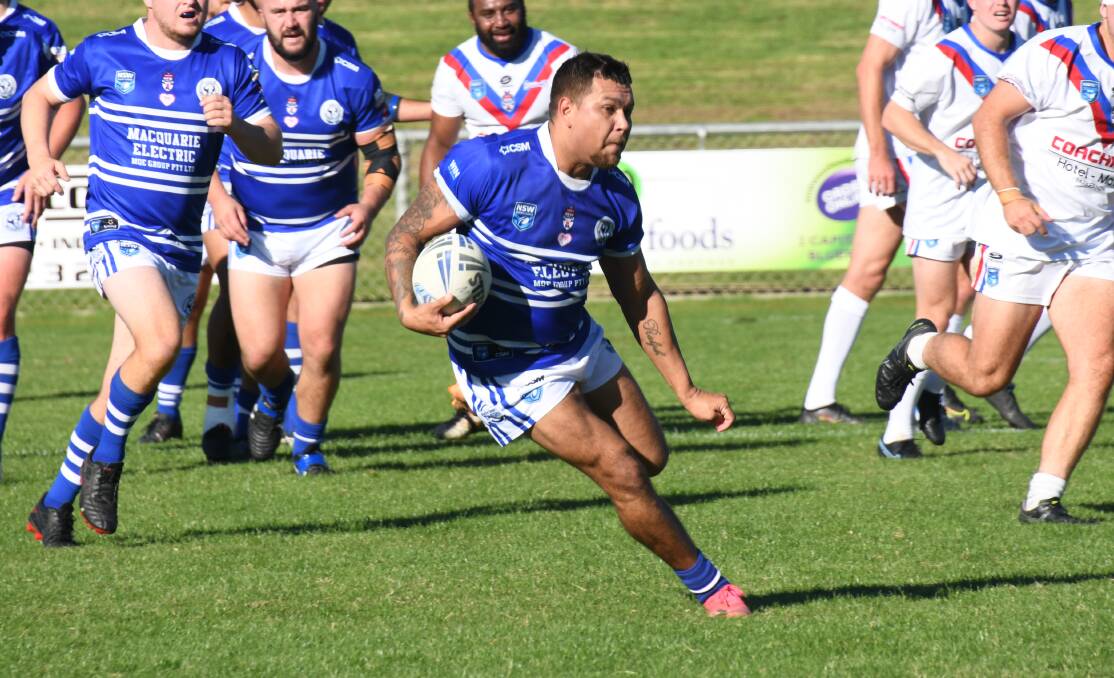 IMPACT: Macquarie winger CJ Ralph, pictured earlier this season, scored three tries against his former side on Sunday. Picture: Amy McIntyre
