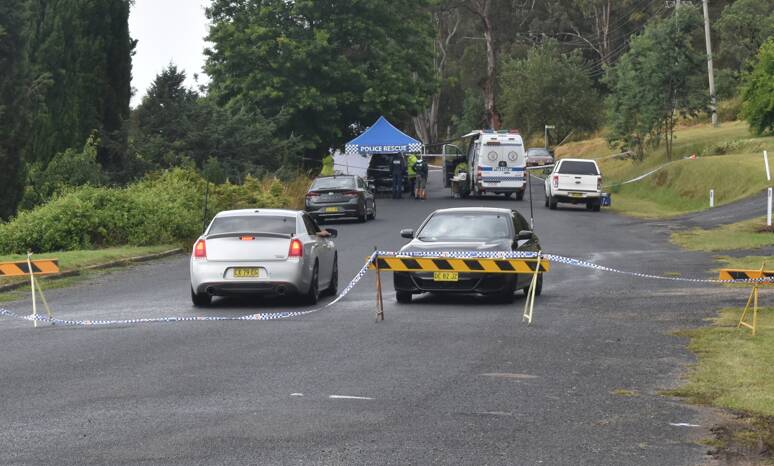 Police were called to the scene at Oberon on Thursday morning. Picture by Peter Bowditch