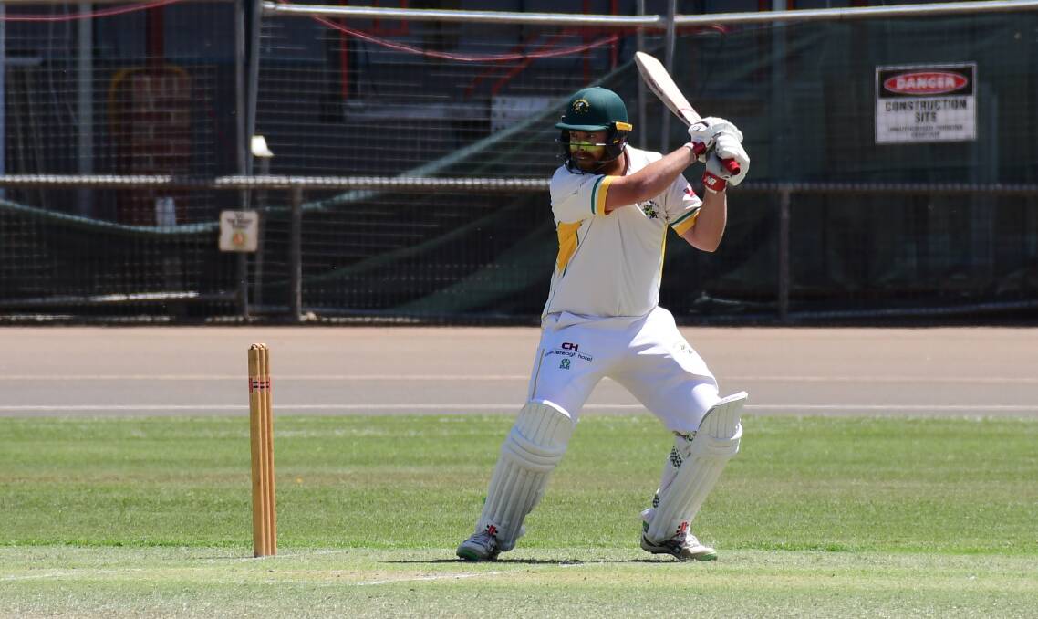 STEPPING UP: Angus Norton led the way for Souths on Saturday, making 67 as his side batted out the day. Photo: AMY McINTYRE