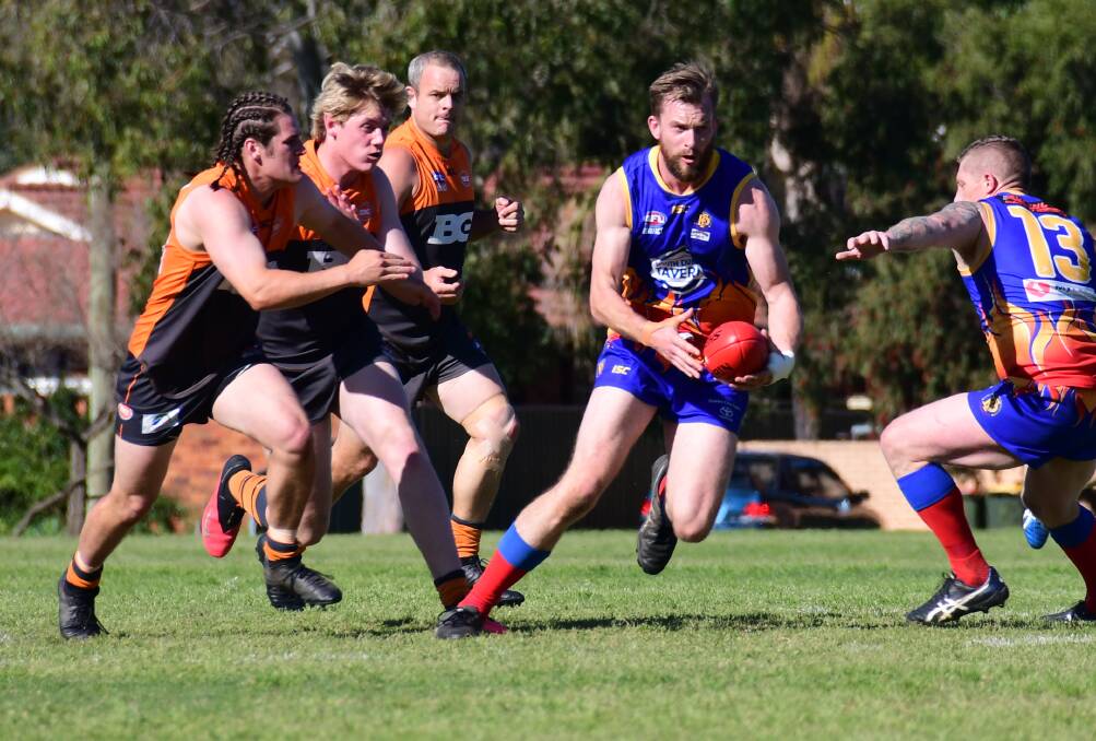 GO AGAIN: Cameron Hellinga will be looking to get the better of the Bathurst Giants defence when the Demons play in Saturday's semi-final. Photo: AMY McINTYRE