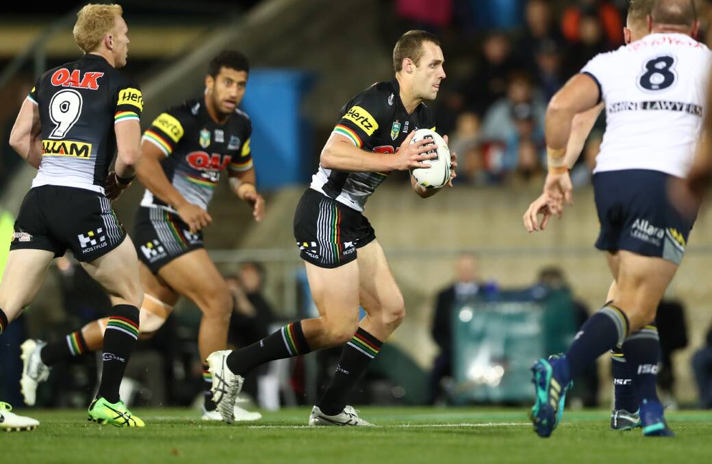 NOT THIS TIME: Isaah Yeo pictured in action for Penrith at Bathurst's Carrington Park last season. Photo: PHIL BLATCH