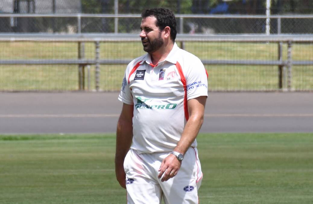 STEALING THE SHOW: Grant Malouf bagged himself five wickets late in the day against Macquarie. Photo: AMY McINTYRE