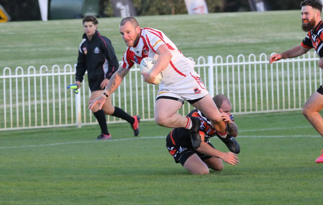 ON THE MOVE: Jayden Brown pictured in action for Mudgee earlier this year. The Dragons could call Group 11 home in 2022. Photo: SIMONE KURTZ