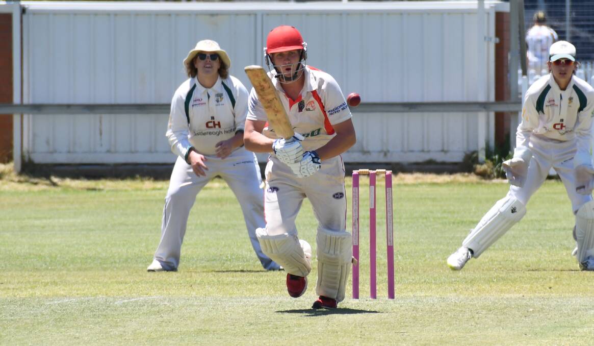 CHIPPING IN: Greg Buckley made 48 for Colts during the win over a previously undefeated CYMS. Photo: AMY McINTYRE