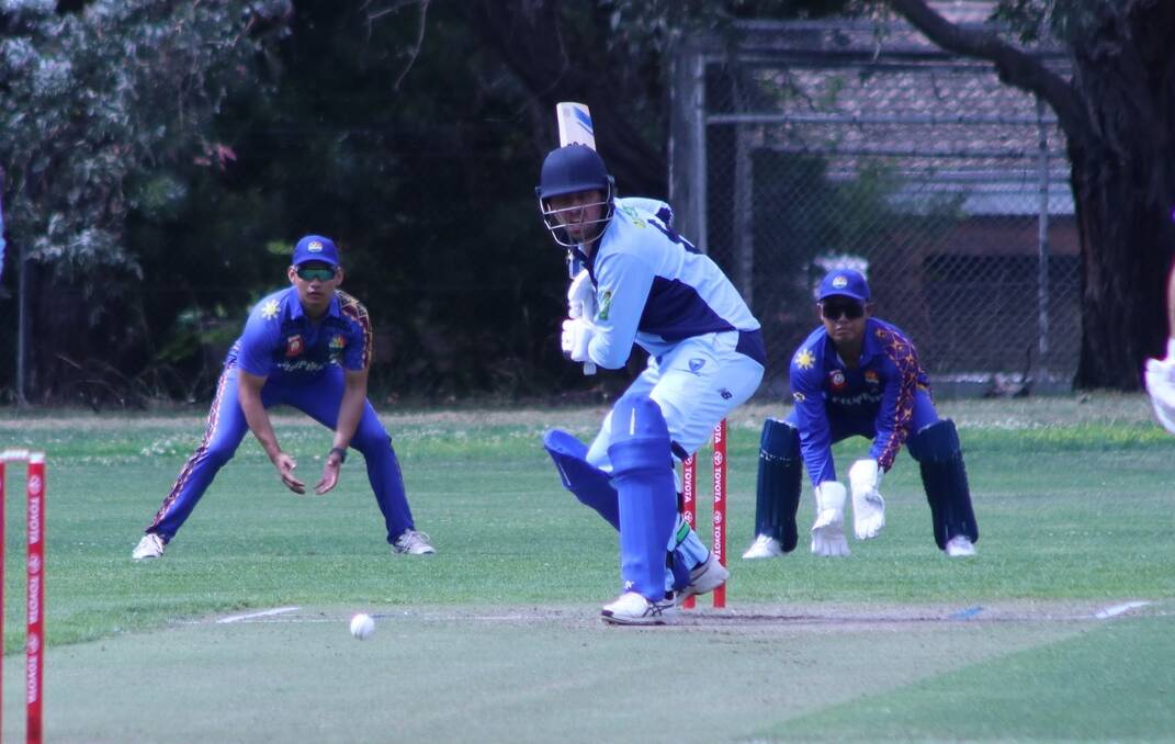Western Zone gun Matt Everett in action for NSW Country at last season's Australian Country Cricket Championships. Picture by Cricket ACT/Dinah Bryant