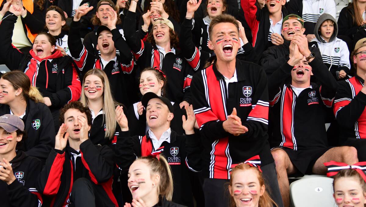 SPECIAL: Dubbo College students cheer on their teammates during June's Astley Cup meeting with Bathurst. Photo: AMY McINTYRE