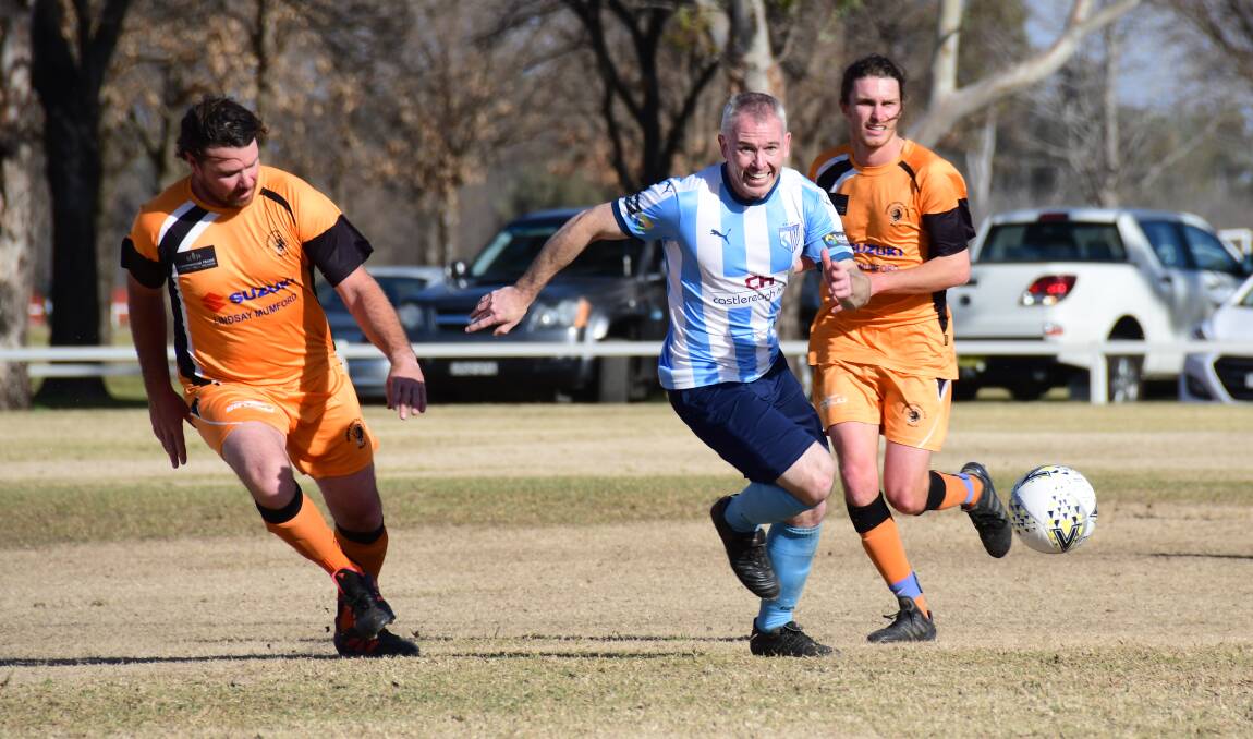 NOT IN THE CLEAR: Luke O'Neill and all the footballers in Dubbo could be back on the fields in July. Photo: AMY McINTYRE