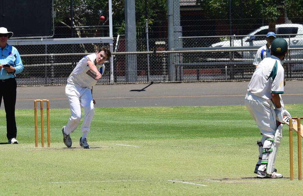 SEAM: James Hughes has been a regular wicket-taker with the new ball for Macquarie  in recent matches and will be a key figure on Saturday. Photo: PAIGE WILLIAMS