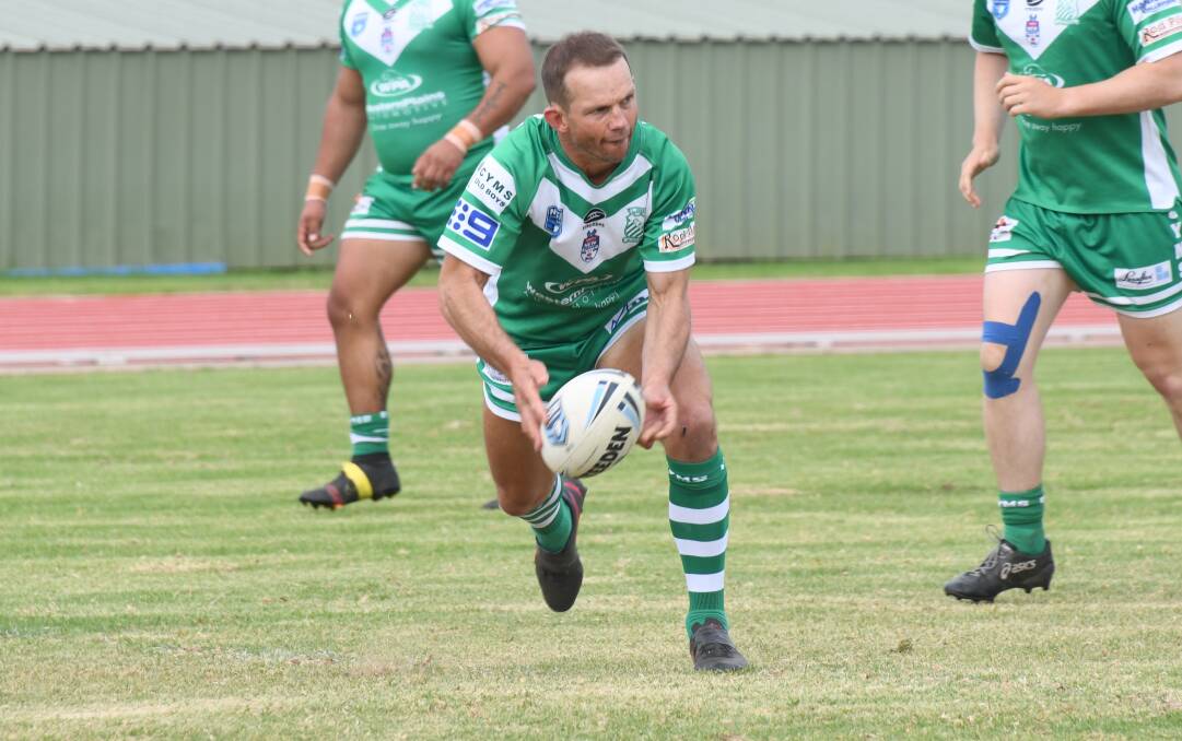 BACK AT IT: Luke Jenkins has come out of retirement to play for Dubbo CYMS this season and was back in action in the recent trial win over Orange CYMS. Picture: Amy McIntyre