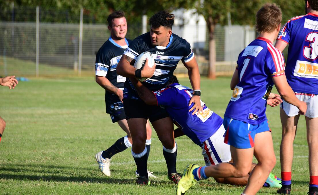 STRONG START: Pone Tongia was one of the Raiders' best in his debut for the Dubbo club on Saturday. Photo: BELINDA SOOLE