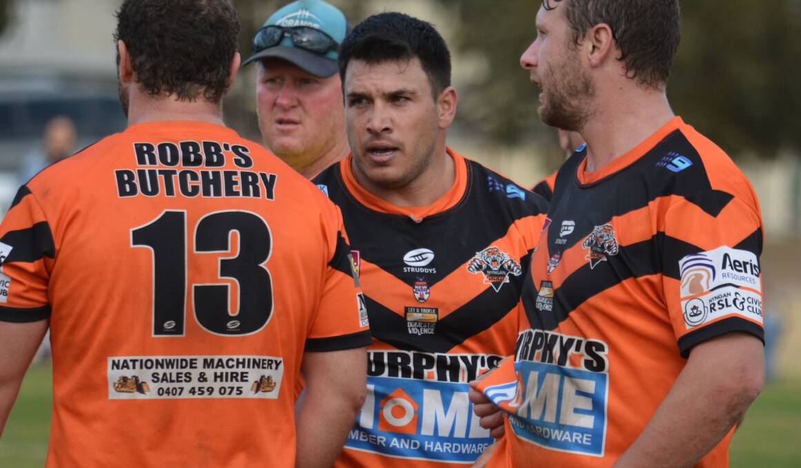 CLOSING IN: Justin Carney is getting nearer to playing again for the Nyngan Tigers. Photo: NICK GUTHRIE