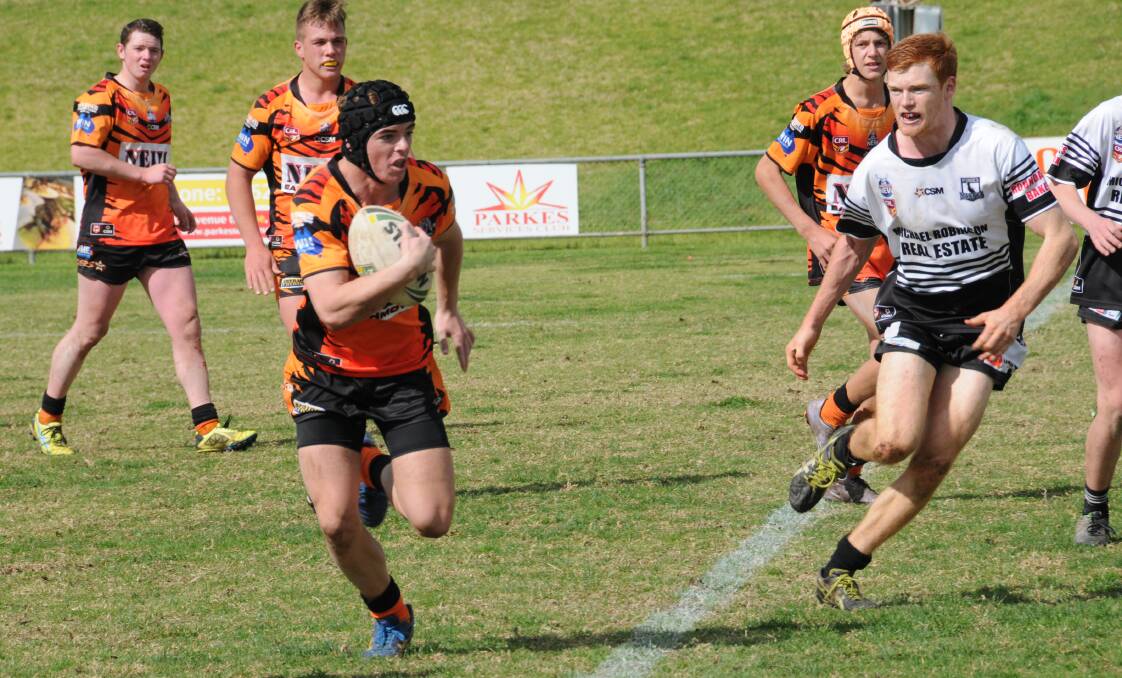 ONE MORE TO GO: Daniel Stanley and the young Tigers scored a gutsy win on Sunday to advance to the grand final. Photo: NICK GUTHRIE