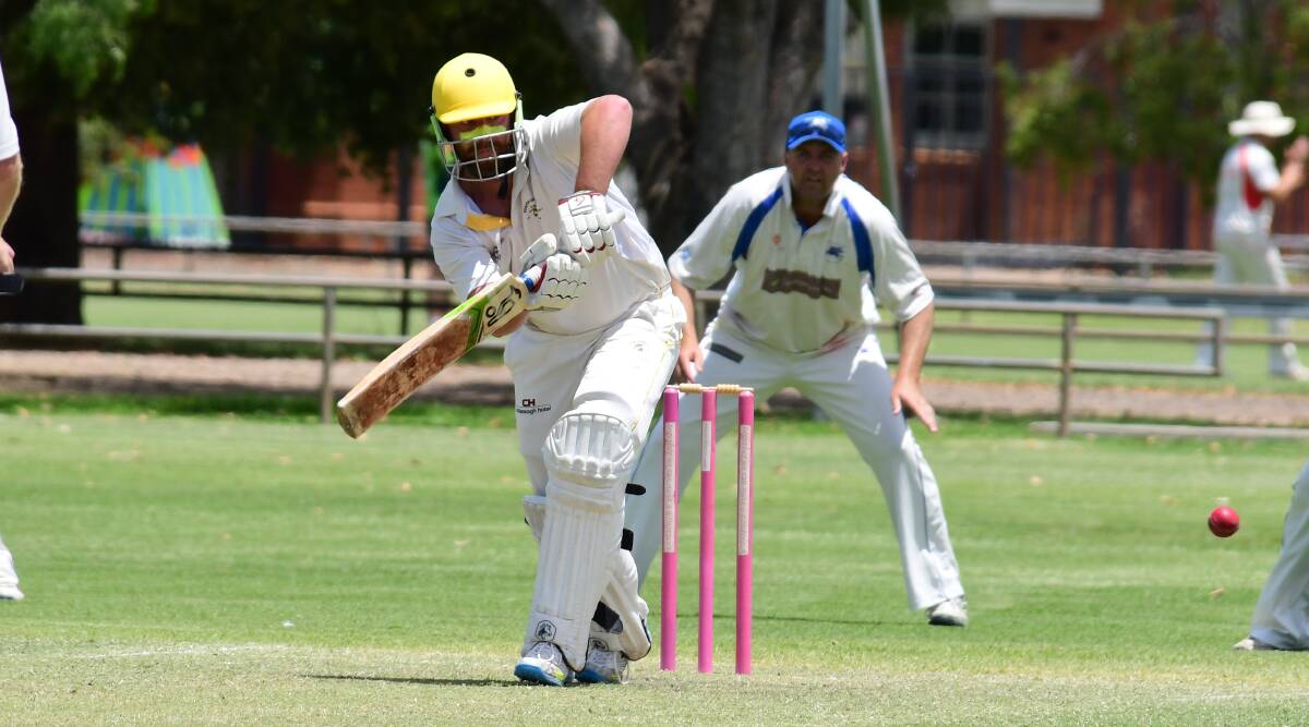 VALIANT: Angus Norton, pictured in action for club side Souths, gave Dubbo a massive chance on Sunday and made a century but his side just fell short at Narromine. Photo: BELINDA SOOLE