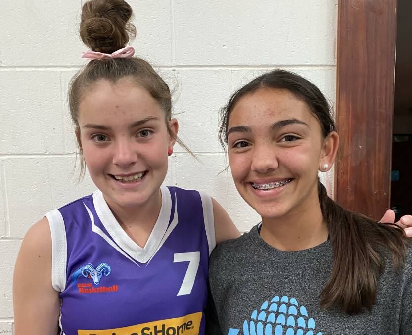 STEPPING UP: Dubbo Rams young guns Kiara McKeown and Millie Sutcliffe are in for a busy few months on the courts. Photo: CONTRIBUTED