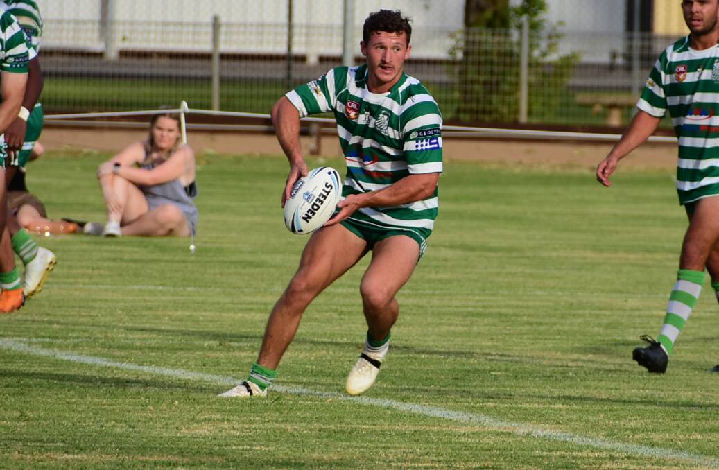 READY: Hamish Astill in action for Dubbo CYMS at Cowra last weekend. He and the Fishies meet Glebe Burwood on Sunday. Photo: BEN RODIN