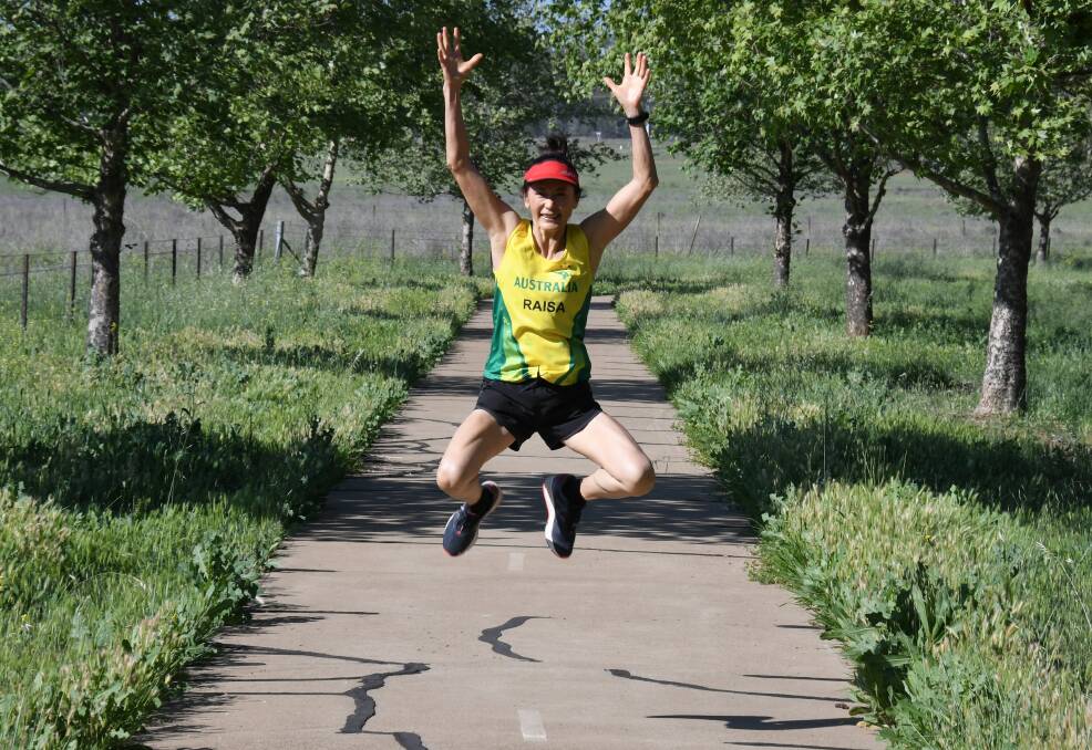 JUMPING FOR JOY: After countless hours running around Dubbo, Raisa Kolesnikova can't wait to compete at New York. Photo: NICK GUTHRIE