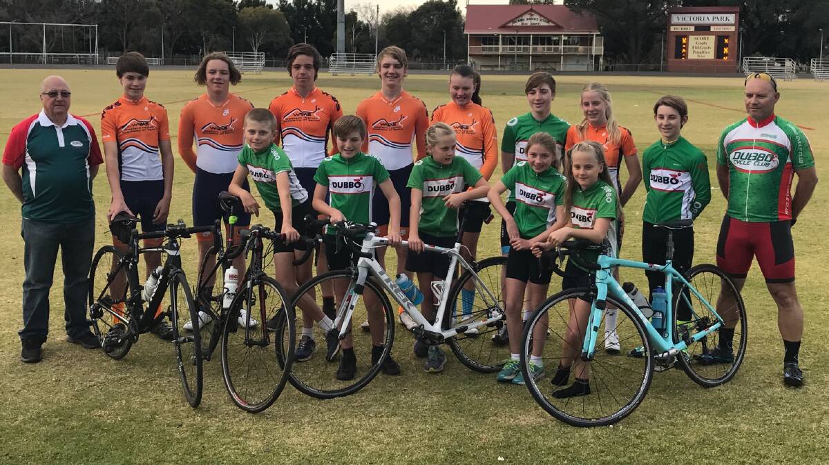 AMAZING EFFORT: The Dubbo Cycle Club juniors stars shone bright at the weekend's NSW Junior Road Championships at Wagga. Photo: CONTRIBUTED