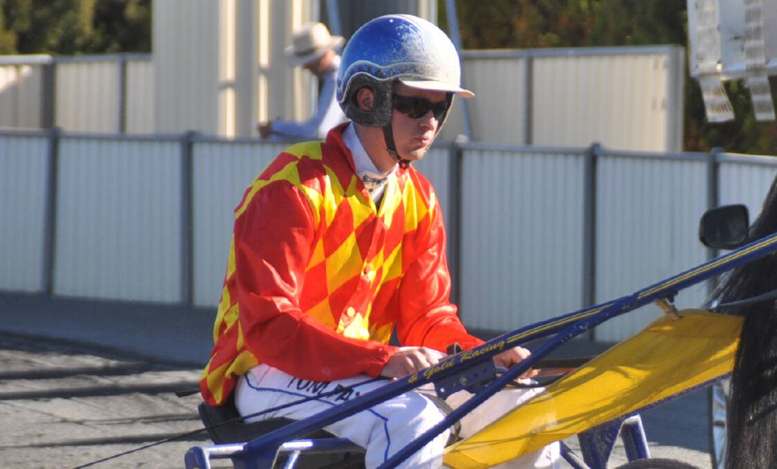 WINNER: Tom Pay scored a victory at Bathurst Paceway on Wednesday night. Photo: PETER GUTHRIE