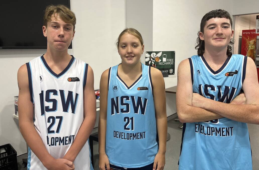 Cohen Weir, Clancy Toshack and Sam Bynon-Hargreaves all represented Dubbo at the statewide shootout competition. Picture supplied