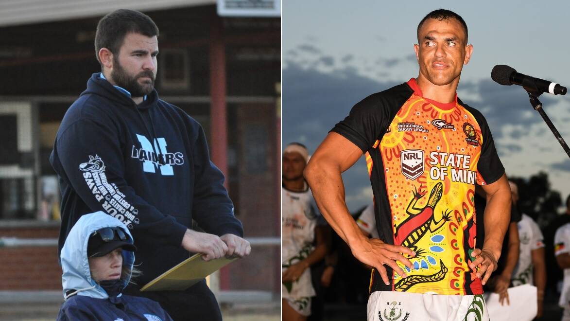 CHANGING RAIDERS: Dylan Hill (left) has been replaced as coach of Macquarie by Wes Middleton (right). Photos: NICK McGRATH and NRL PHOTOS