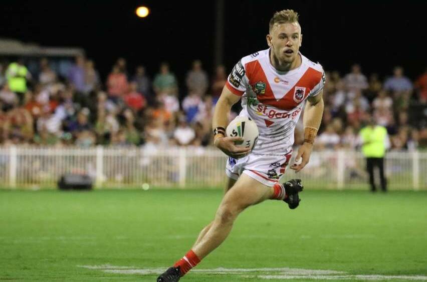 COUNTRY STRONG: The Dragons' Matt Dufty in action at Mudgee during a previous Charity Shield match. Photo: SIMONE KURTZ