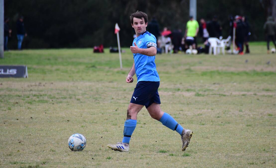 GO AGAIN: Cameron Kopp and his Macquarie United teammates will be back on the pitch in the coming weeks in the lead-up to the 2021 season. Photo: AMY McINTYRE