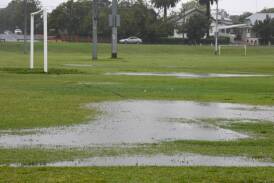 Fields at the Lady Cutler complex were drenched on Saturday, April 6. Picture by Amy McIntyre