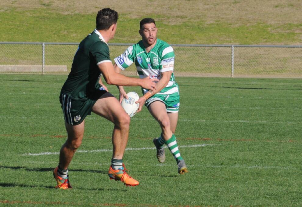 SET IT UP: Tony Pellow was a standout at fullback during CYMS' win on Saturday. Photo: NICK GUTHRIE