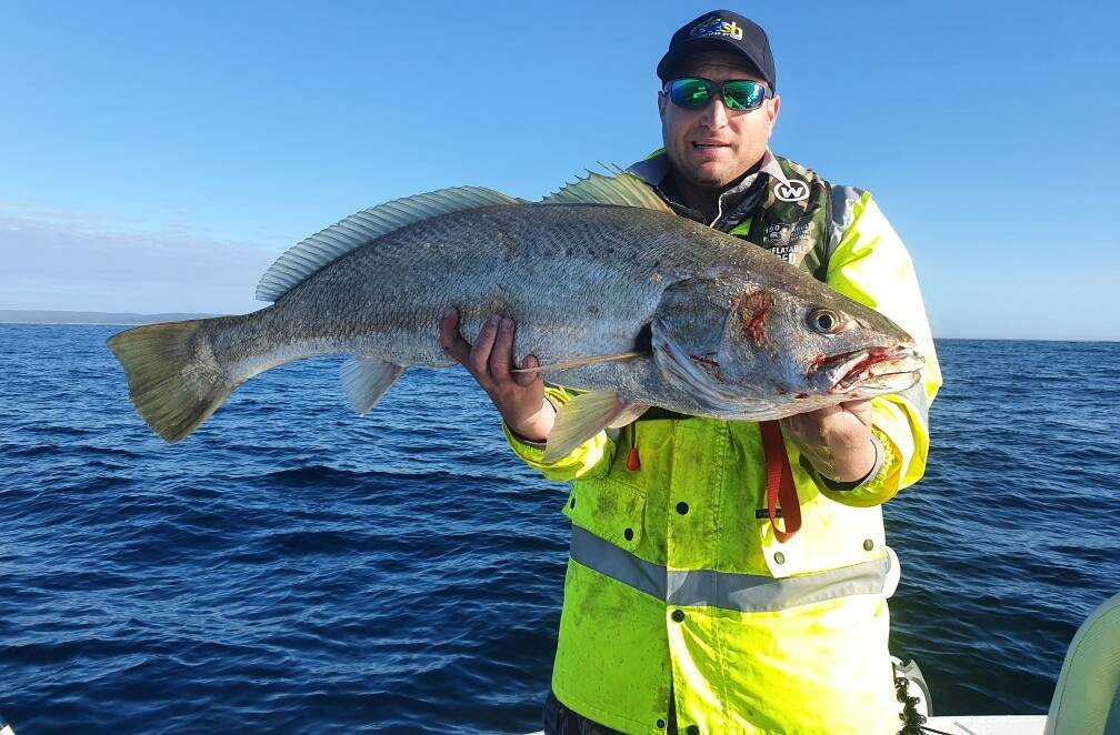 GOT HIM: Artificial Reefs in Estuaries are supporting fish like this Mulloway, or Jewfish, caught by Dubbo's Chris Vandermaal. Photo: CONTRIBUTED