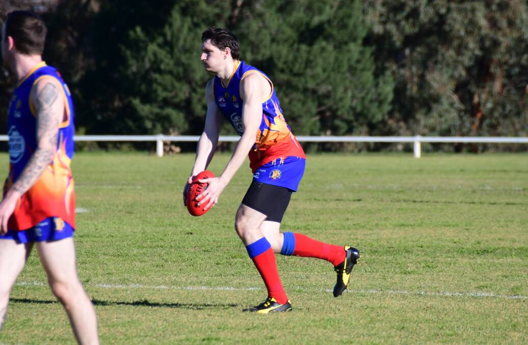 LEADING THE WAY: Josh Anasis booted a game-high seven goals for the Demons on Saturday. Photo: AMY McINTYRE