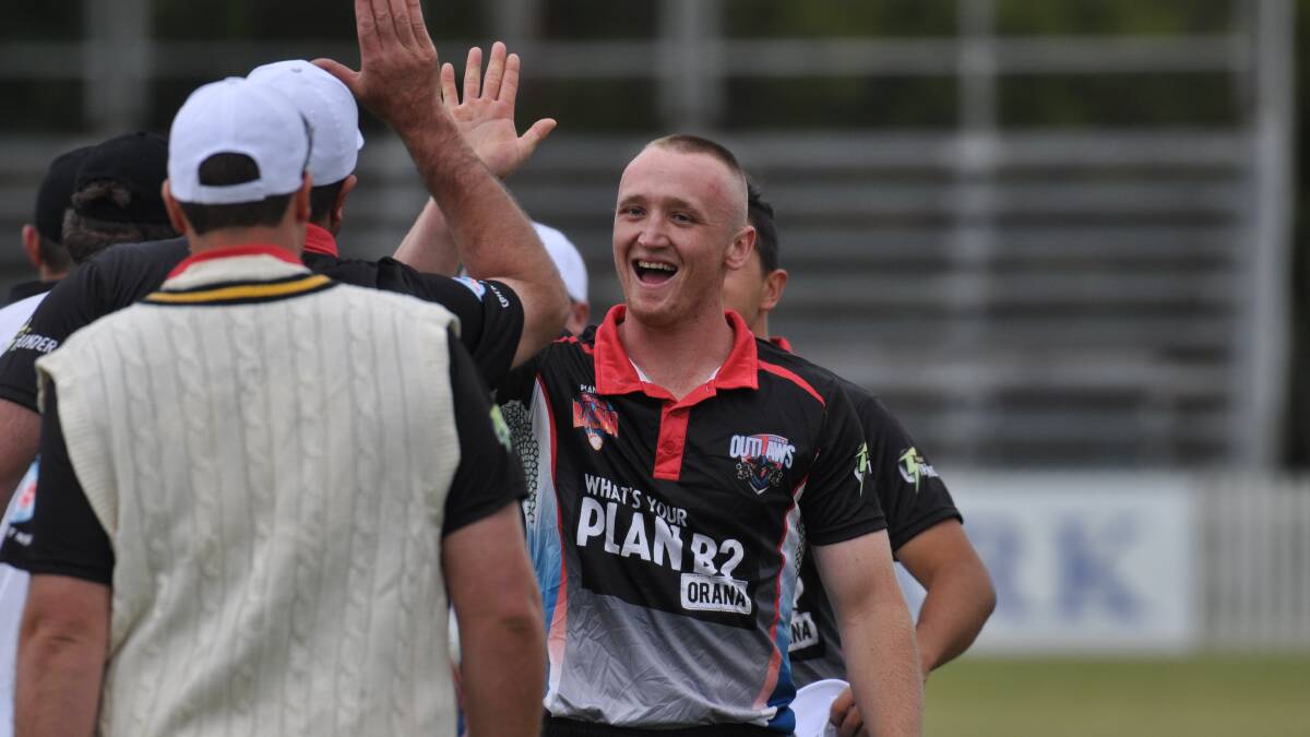 GO AGAIN: Charlie Kempston and the Orana Outlaws enjoyed themselves after winning in round one. Photo: NICK McGRATH