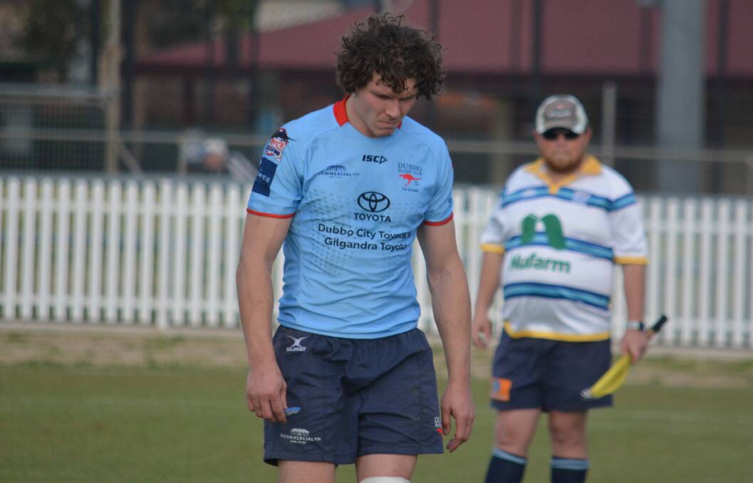 ANOTHER ONE: Joe Nash was a dejected figure when he limped off during last weekend's match against Cowra. Photo: NICK GUTHRIE