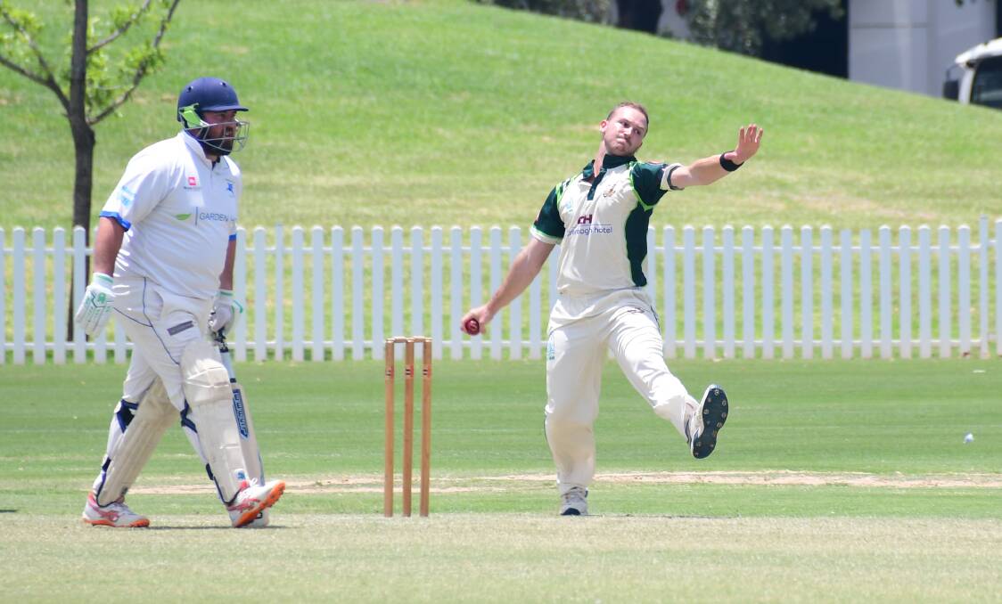 POWERHOUSE: Ben Patterson took five wickets and scored a brilliant century against Macquarie on Saturday. Picture: Amy McIntyre