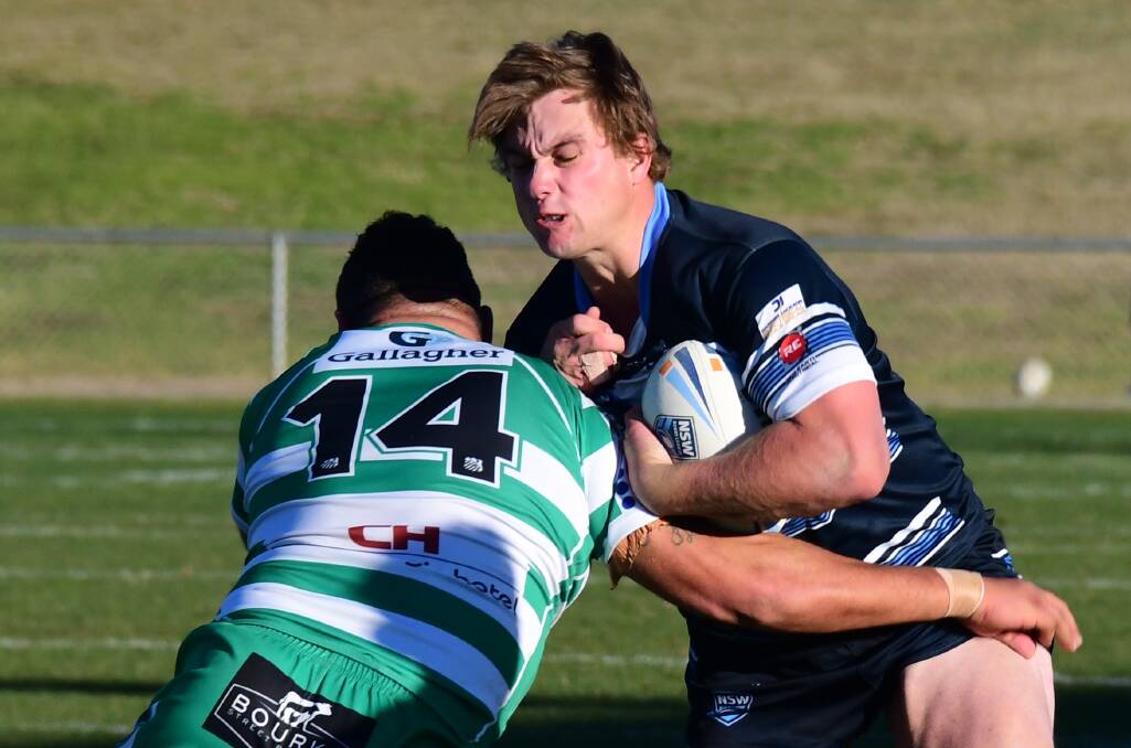 Clayton Couley pictured in action for the Macquarie Raiders last year. File picture
