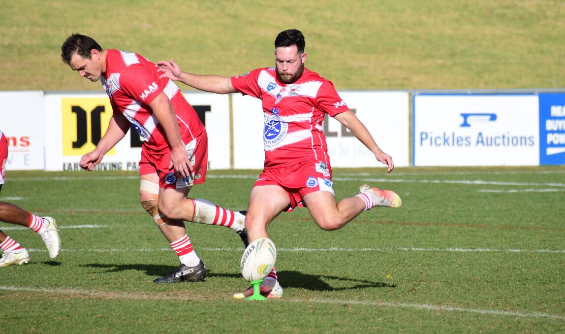 RESTART: Janus Walford kicks off for Narromine earlier this year. The club could have a new home in 2022. Picture: Amy McIntyre