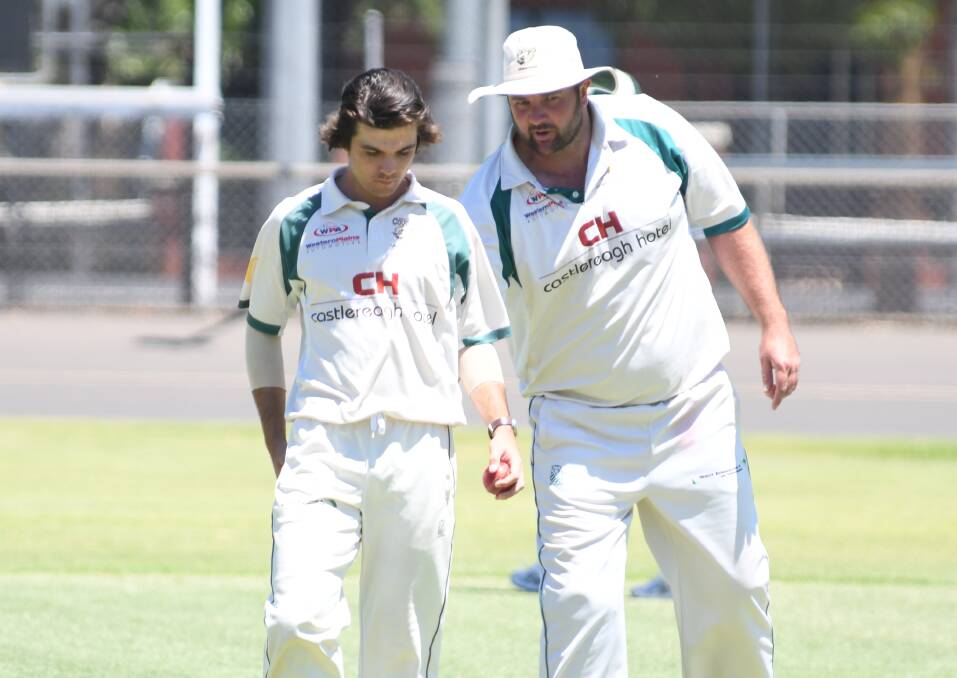 HELPING OUT: Leading Dubbo all-rounders Brock Larance (left) and Ben Strachan have been vital figures for CYMS in recent times but the depth in the club means there is less pressure on the likes of the pair. Photo: BELINDA SOOLE