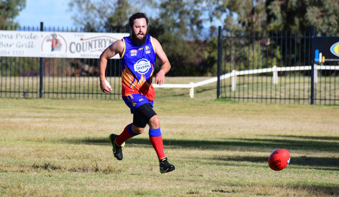 MOVING FORWARD: Angus Lennon and the Dubbo Demons return to the field on Saturday after two weeks off. Photo: AMY McINTYRE