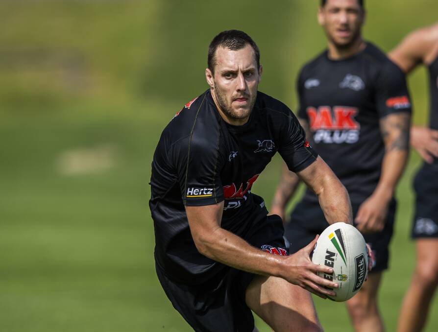 BACK AT IT: Isaah Yeo returned from off-season shoulder surgery to help the Penrith Panthers score a strong win in Saturday's NRL pre-season trial clash with the Wests Tigers. Photo: PENRITH PANTHERS
