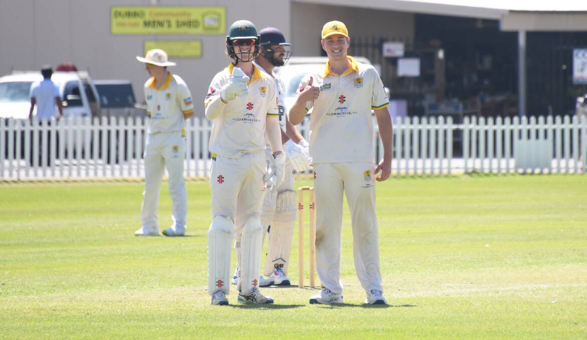 Ted Murray (left) was the standout performer with the bat in Dubbo this season. Picture by Amy McIntyre