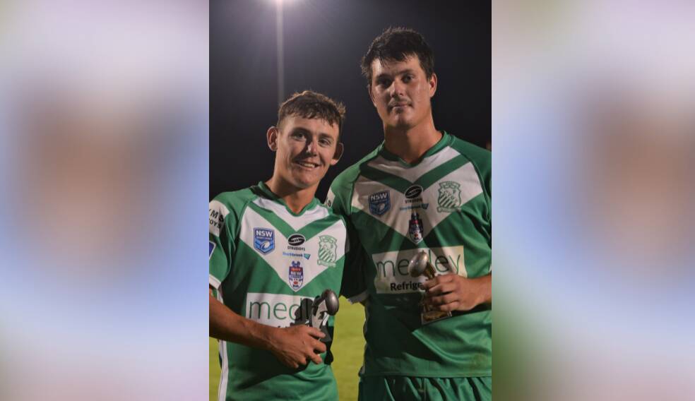DYNAMIC DUO: Dubbo CYMS pair Jordi Madden and Jaymn Cleary were two of the Western Under 21s joint leading try-scorer winners. Photo: ANYA WHITELAW