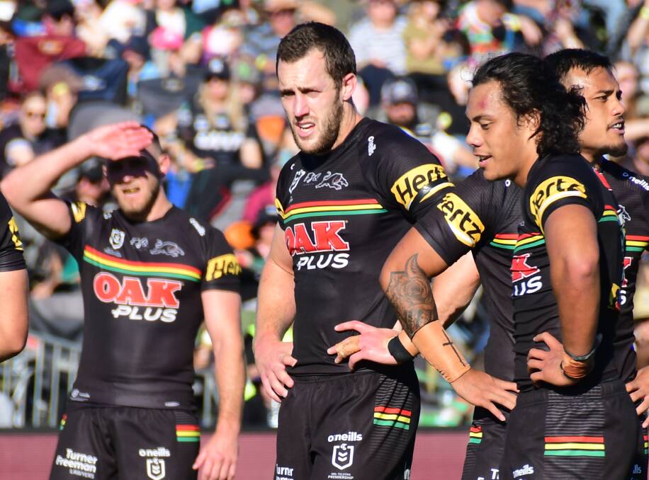 NO CHARGE: Isaah Yeo was put on report during the Penrith Panthers' frustrating finals defeat to South Sydney on Saturday night. Photo: AMY McINTYRE