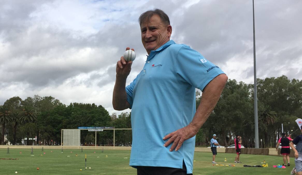 TEACH: Len Pascoe will again be part of the Shaun Brown Cricket Coaching clinics this season. Photo: MARK BODE