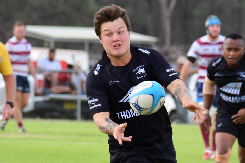 KEY RECRUIT: Nash Forgione, pictured in the past playing for Geurie, has linked up with the Dubbo Rhinos for the 2021 season. Photo: AMY McINTYRE