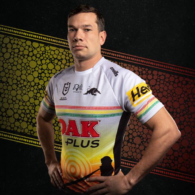 HERITAGE ON SHOW: Wellington product Brent Naden helped design the Penrith Panthers' Indigenous jersey for this weekend. Photo: PENRITH PANTHERS