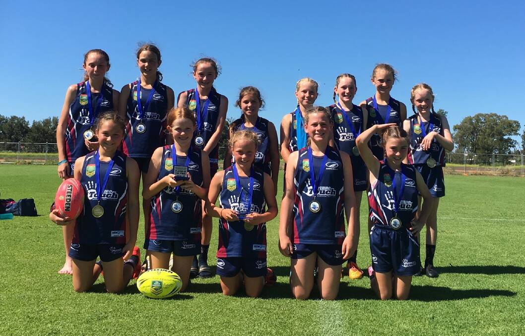 VICTORIOUS: The Dubbo under 12s girls claimed title glory at Mudgee on the weekend. Photo: DUBBO TOUCH ASSOCIATION FACEBOOK