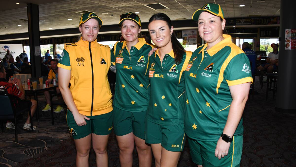 Emerging Australian squad members Cassandra Millerick (left), Kate Argent-Bowden, Kate Matthews and Chloe Morrison competed at Dubbo last year and more of the game's best could return for the state titles. Picture by Amy McIntyre